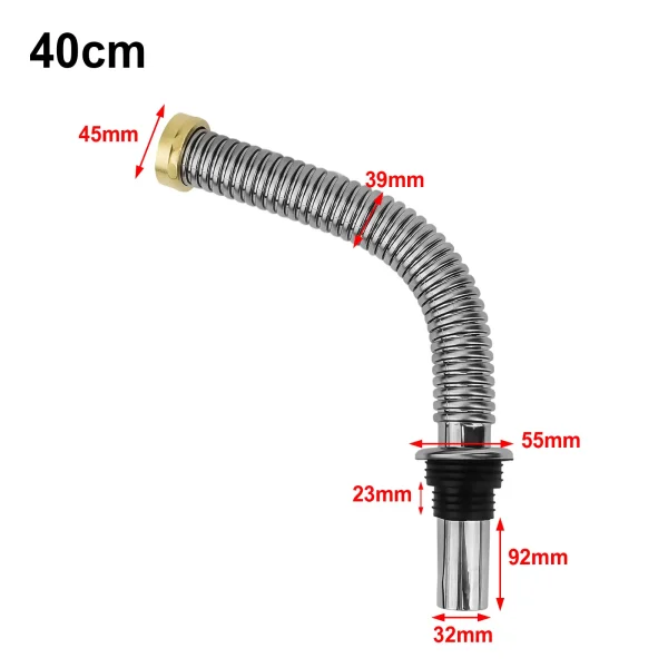 40/60cm Kitchen Sink Drain Hose Retractable Deodorizing Filter Flexible Pipe Hose Bathroom Sink Anti Clogging Accessories 2