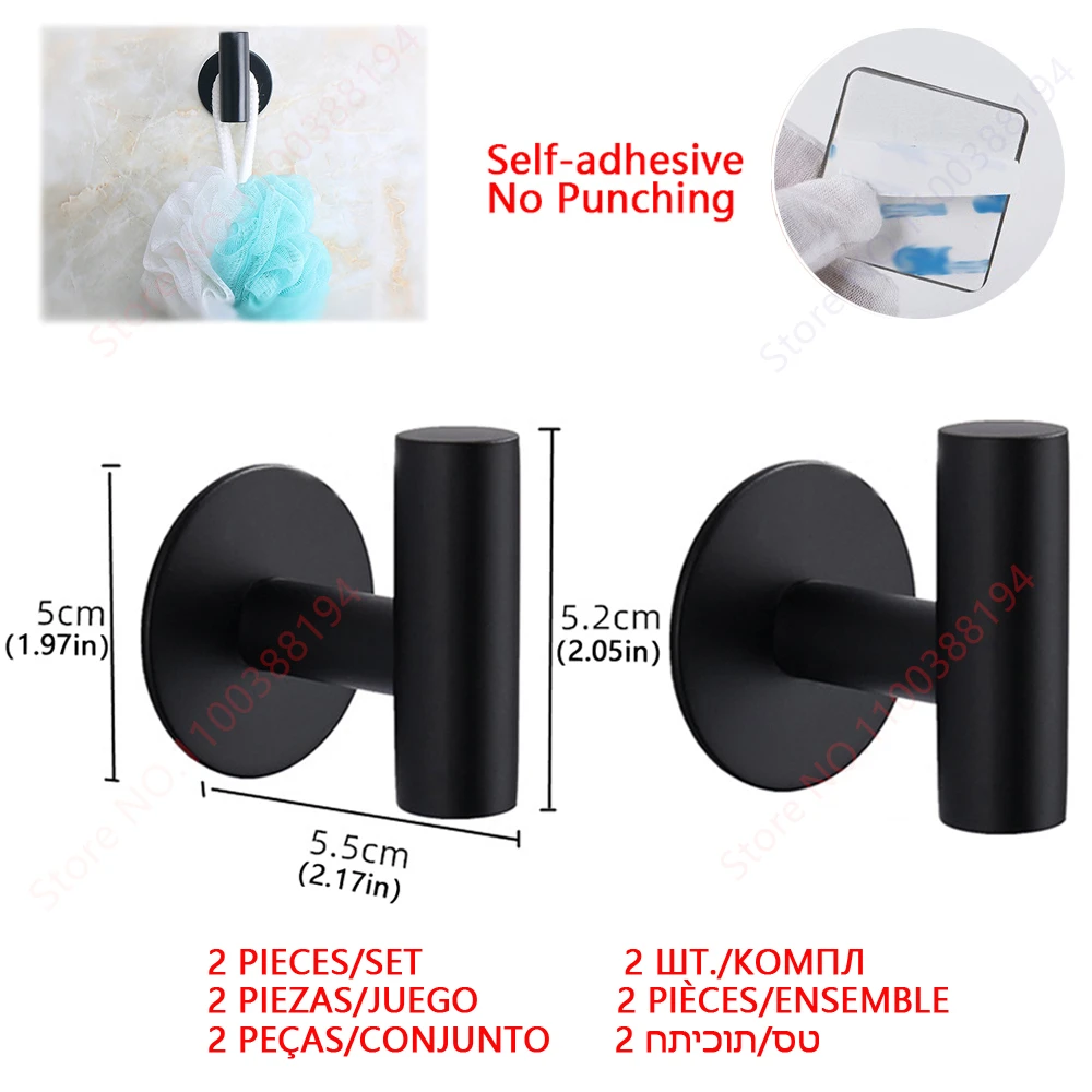 Hook black 2PCS Set