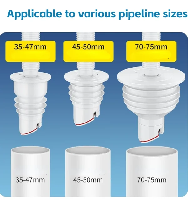 Silicone Drains Sewer Pipe Sealing Ring Anti Odor Sewer Seal Stopper Shower Floor Drainer Bathroom Accessories Water Pipe Plugs 3