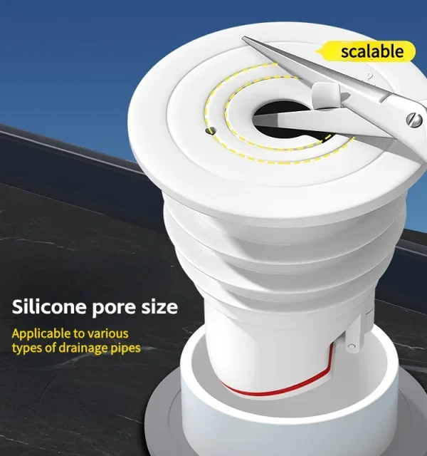 Silicone Drains Sewer Pipe Sealing Ring Anti Odor Sewer Seal Stopper Shower Floor Drainer Bathroom Accessories Water Pipe Plugs 4