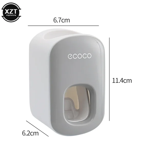 Wall Mount Automatic Toothpaste Dispenser Bathroom Accessories Set Toothpaste Squeezer Dispenser Bathroom Toothbrush Holder Tool 5