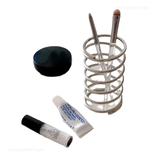 Stainless Steel Toothbrush Holder Metal Bathroom Accessories Supplies for Toothpaste Makeup Brush Storage Rack Home Decoration 6
