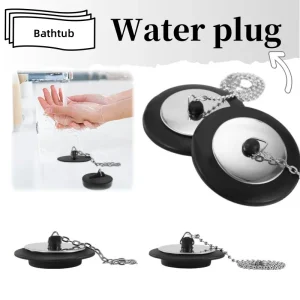 1Pcs Stainless Steel Bath Plug Rubber Drain Stopper Water Bathtub Caps Universal Sink Drains for Kitchen Bathroom Accessory 1