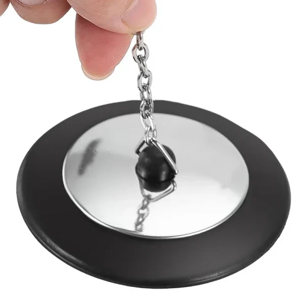1Pcs Stainless Steel Bath Plug Rubber Drain Stopper Water Bathtub Caps Universal Sink Drains for Kitchen Bathroom Accessory 4