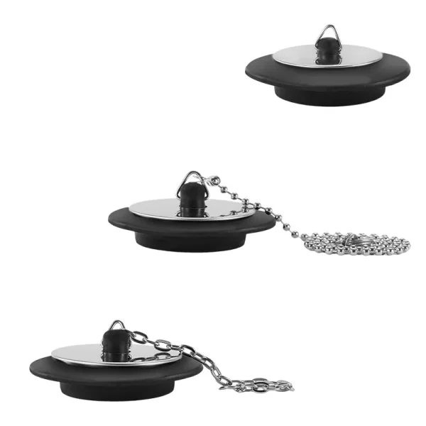 1Pcs Stainless Steel Bath Plug Rubber Drain Stopper Water Bathtub Caps Universal Sink Drains for Kitchen Bathroom Accessory 6