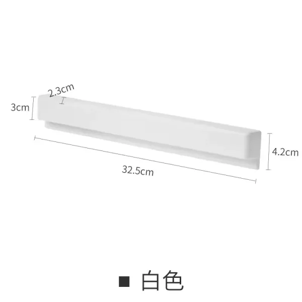 1Pc Wall Mount Bathroom Long Toothpaste Holder Multifunctional Space-Saving Toothpaste Storage Rack Self-adhesive 5