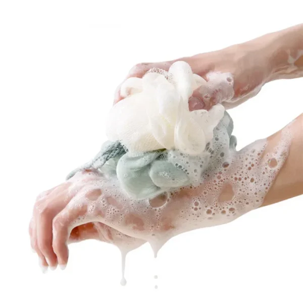 Loofah Bath Ball Mesh Sponge 1 Pc Milk Shower Accessories Bathroom Supplies PE Bath Flower Soft 30g Brush Body Sponge Brush 2
