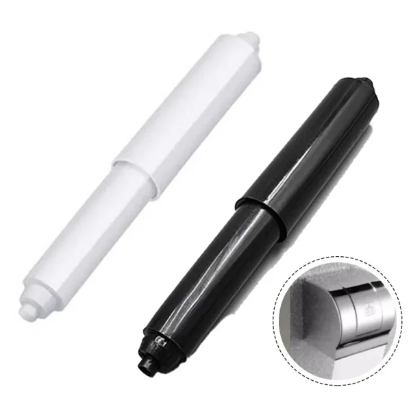 1/3PCS Replacement Toilet Roll Paper Shaft White Plastic Toilet Roll Holder Roller Spindle Insert Spring For Bathroom Accessory 2