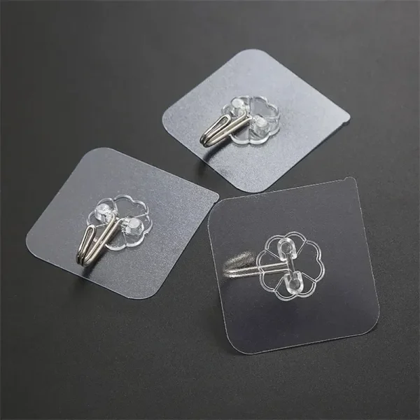 Transparent Wall Hooks Hangers Self Adhesive Door Wall Hangers Hooks Suction Heavy Load Rack For Kitchen Bathroom Accessories 6