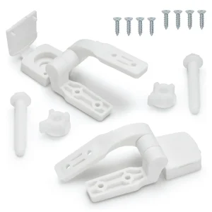Toilet Seat Lid Hinge 1Pair White Plastic Toilet Bolts Screw Nuts For Bathroom Toilet Accessories 1