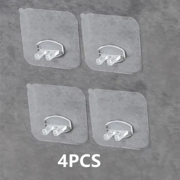 2/4/10pcs Removable Toothbrush Holder Transparent Travel Stand Toilet Shaver Organizer Tooth Brush Storage Rack Bathroom Gadgets 1
