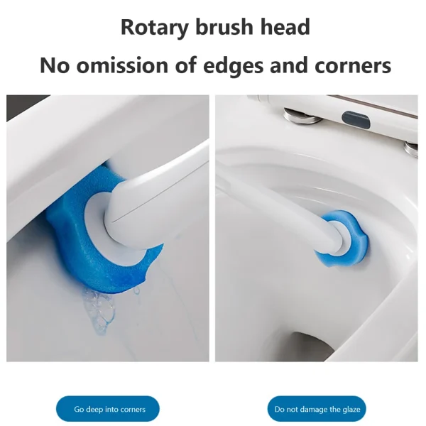 Toilet Brush Disposable Brush Long Handle Bathroom Cleaning Brush With Replaceable Brush Head 8-32Pcs Toilet Accessories 5