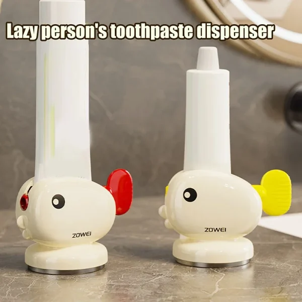Suction Cup Punch-free Toothpaste Squeezer Manual Bathroom Accessories Rolling for A Smooth and Comfortable Brushing Experience 2