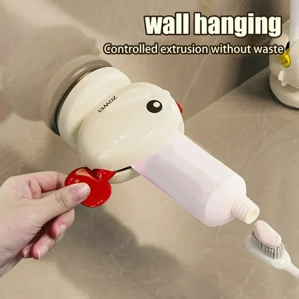 Suction Cup Punch-free Toothpaste Squeezer Manual Bathroom Accessories Rolling for A Smooth and Comfortable Brushing Experience 3