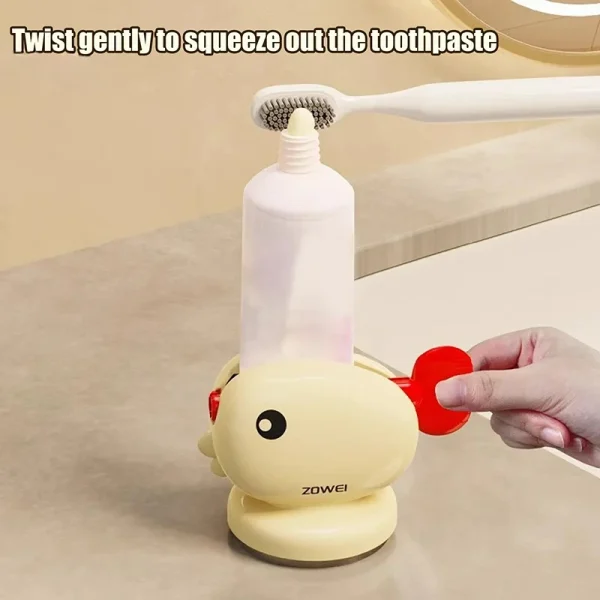 Suction Cup Punch-free Toothpaste Squeezer Manual Bathroom Accessories Rolling for A Smooth and Comfortable Brushing Experience 5