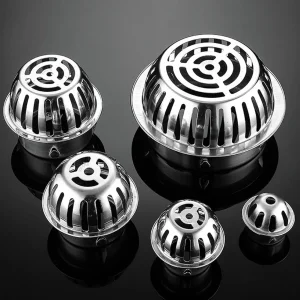 1pc Stainless Steel Anti-Clog Roof Floor Drain Gutter Sewer Drain Filter Bathroom Sink Accessories Floor Drain 1
