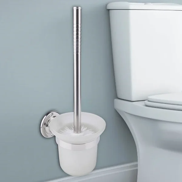 Toilet Brush Wall Mounted Cleaning Brush stainless Steel Long Handle Toilet Brush With Holder Bathroom Toilet  Accessories 1