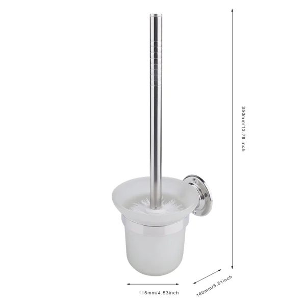 Toilet Brush Wall Mounted Cleaning Brush stainless Steel Long Handle Toilet Brush With Holder Bathroom Toilet  Accessories 6