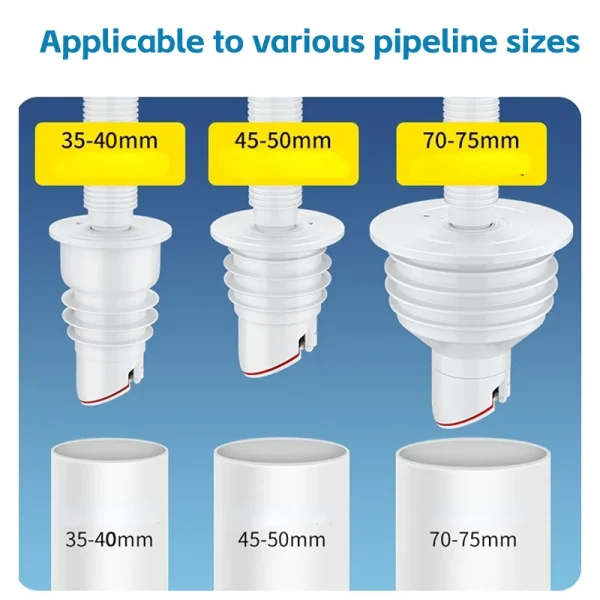 Silicone Sewer Pipe Sealing Ring Anti Odor Sewer Pipe Sealing Ring Water Plug Floor Drain Sewer Seal Stopper Bathroom Accessorie 6