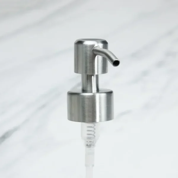 304 Stainless Steel Hand Soap Pump Nozzle Dispenser Head for Bathroom Kitchen Foam Shampoo Dispenser Accessory Rustproof Durable 2