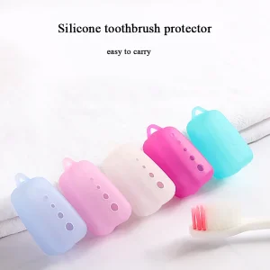 5PCS Silicone Portable Toothbrush Head Covers For Travel Hiking Camping Toothbrush Box Brush Cap Case Support Bathroom Accessory 1