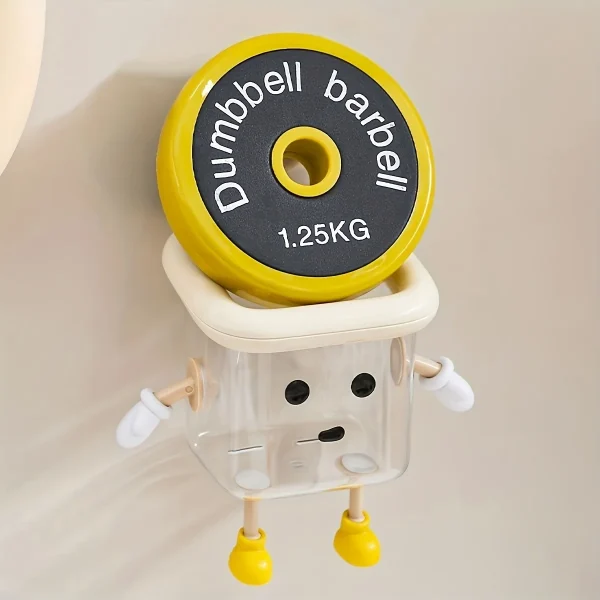 1pc bathroom toothbrush holder, no punching suction cup wall mounted storage box, home decoration plastic accessories  storage 2