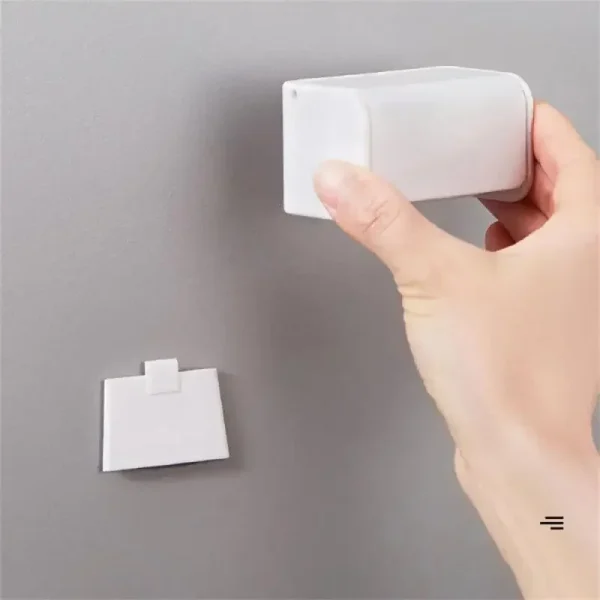 Toothbrush Holder Punch-free Wall-mounted Toothpaste Holder Toothpaste Storage Rack Holders Bath Organizer Bathroom Accessories 4
