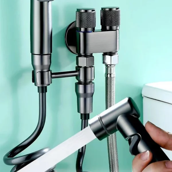 Handheld Bidet Spray Gun Portable High Pressure Bidet Spray Gun Set Bathroom Cleaning Women's Washing Toilet Accessories 1