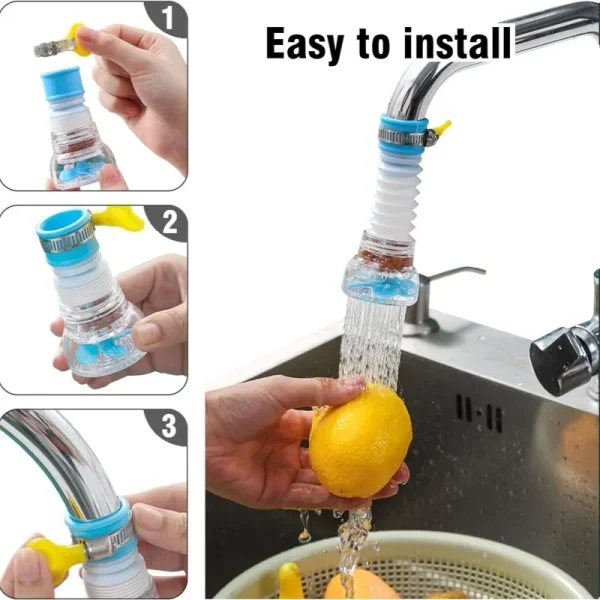 Water Saver Can Telescopic Tap Universal 360 Rotation Faucet Bubbler Swivel Filter Faucet Extenders Kitchen Bathroom Accessories 3