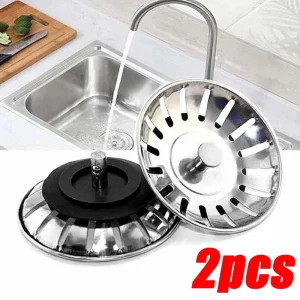 Stainless Steel Pool Bathtub Hair Catcher Stopper Bathroom Sink Strainer Waste Sink Filter Plug Kitchen Sink Accessories Tools 1