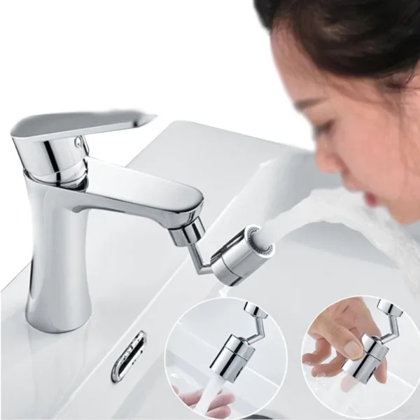 720° Universal Rotation Faucet Splash Filter Faucet Spray Head Water Outlet Faucet Extender Bubbler Sprayer Bathroom Accessories 2