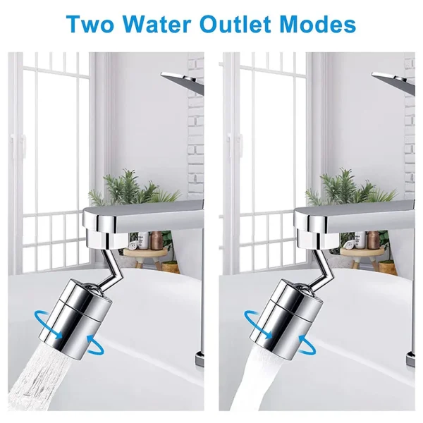 720° Universal Rotation Faucet Splash Filter Faucet Spray Head Water Outlet Faucet Extender Bubbler Sprayer Bathroom Accessories 5