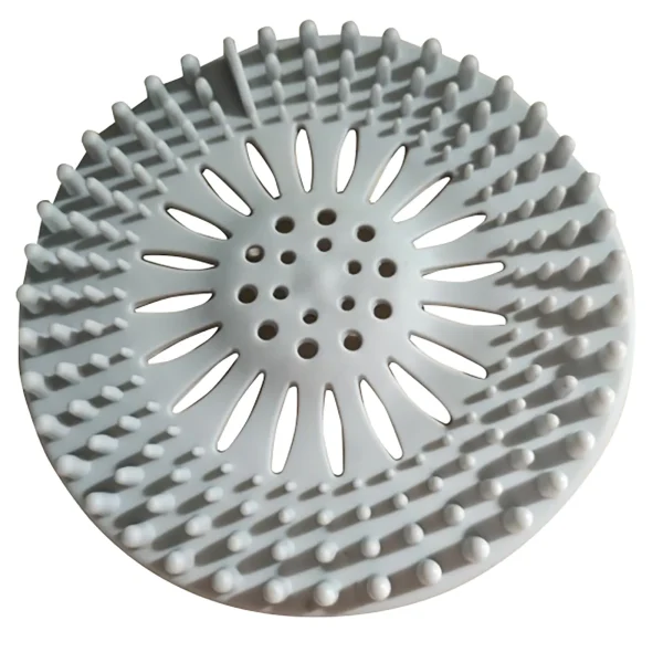 Silicone Drain Hair Catcher with Suction Cup Shower Bathtub Drain Strainer Hair Filter Drain Sink Strainer Bathroom Accessories 2