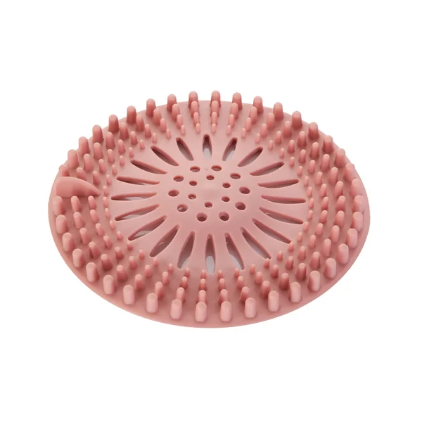 Silicone Drain Hair Catcher with Suction Cup Shower Bathtub Drain Strainer Hair Filter Drain Sink Strainer Bathroom Accessories 3