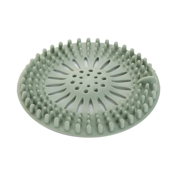 Silicone Drain Hair Catcher with Suction Cup Shower Bathtub Drain Strainer Hair Filter Drain Sink Strainer Bathroom Accessories 4