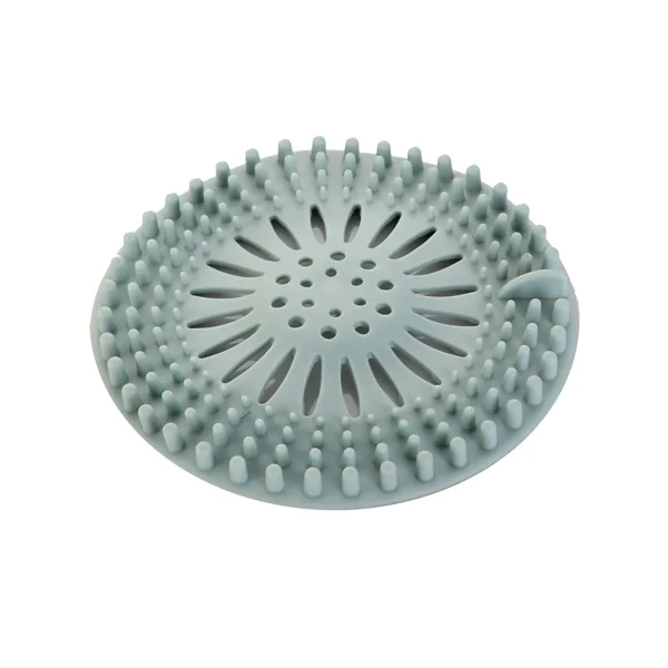 Silicone Drain Hair Catcher with Suction Cup Shower Bathtub Drain Strainer Hair Filter Drain Sink Strainer Bathroom Accessories 5