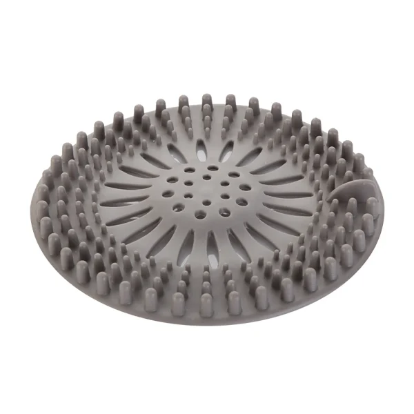 Silicone Drain Hair Catcher with Suction Cup Shower Bathtub Drain Strainer Hair Filter Drain Sink Strainer Bathroom Accessories 6