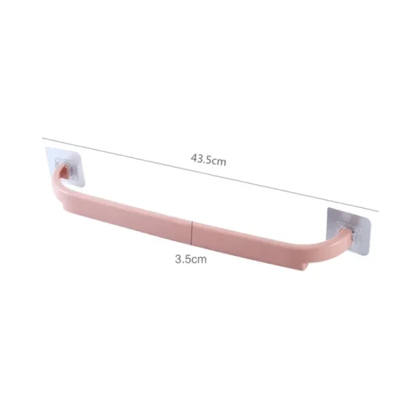 Self-adhesive Towel Holder Rack Wall Mounted Towel Hanger Bathroom Towel Bar Shelf Roll Holder Hanging Hook Bathroom Organizer 6