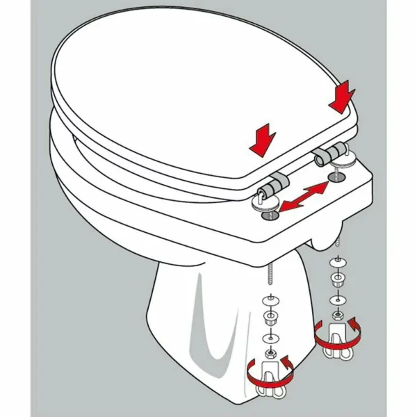 2Pcs Toilet For Seat Hinge No Noise Stainless Steel With Mounting Accessory Home Toilet Seat Hinges Bathroom Fixture 4