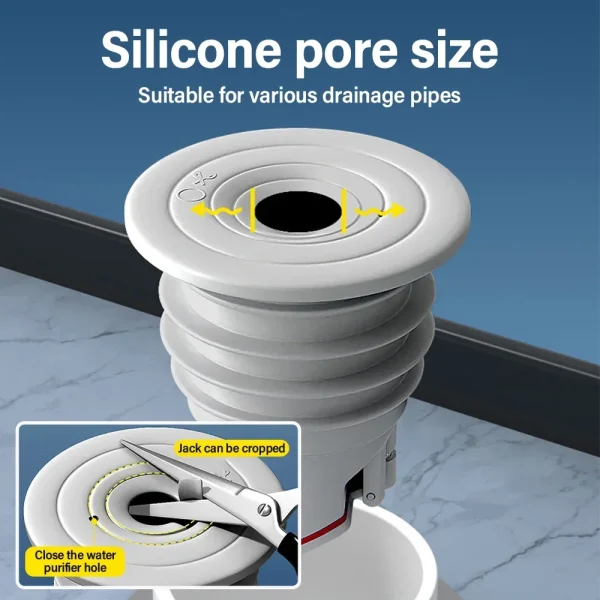 Silicone Drains Kitchen Sink Plug Sewer Pipe Sealing Ring Water Plug Floor Drain Shower Drainer Stopper Bathroom Accessories 4
