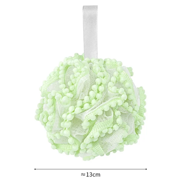 Soft Mesh Bath Sponge Balls Skin Cleaning Brush Shower Puff Body Cleaner Exfoliating Scrubbers Bath Flower Bathing Accessories 6
