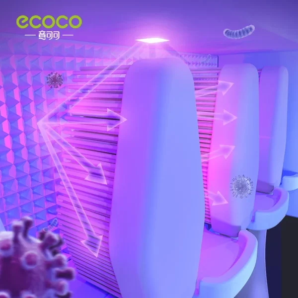 ECOCO UV Charge Toothbrush Holder Wall Mounted Sterilizer Automatic Toothpaste Dispenser Squeezer Organizer Bathroom Accessories 5