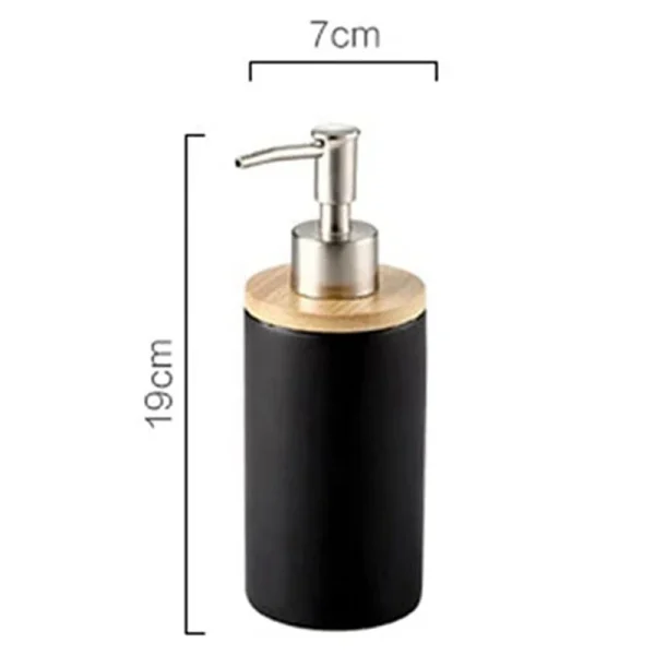 400Ml Ceramic Soap Dispenser, Nordic Style, Lotion Dispenser Soap Dispenser For Kitchen And Bathroom 5