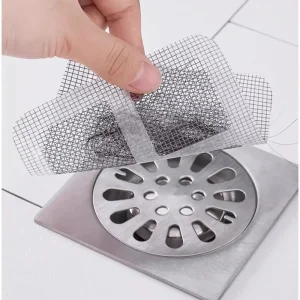 3-50Pcs Disposable Hair Catchers Shower Mesh Shower Drain Covers Floor Sink Strainer Filter Mesh Stickers Bathroom Accessories 1