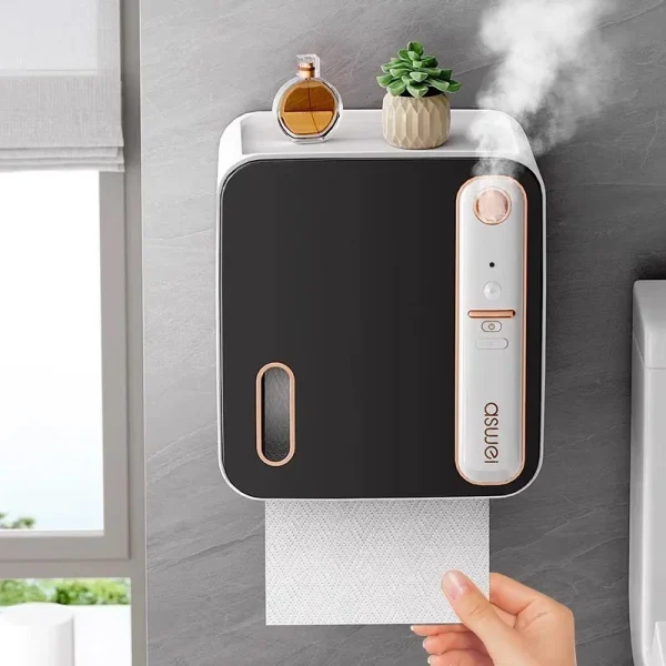 Toilet Paper Holder Intelligent Aromatherapy Toilet Tissue Box Toilet Paper Storage Rack Roll Up Paper Boxes Bathroom accessorie 1