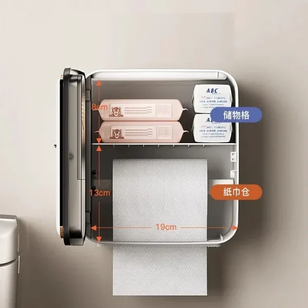 Toilet Paper Holder Intelligent Aromatherapy Toilet Tissue Box Toilet Paper Storage Rack Roll Up Paper Boxes Bathroom accessorie 4