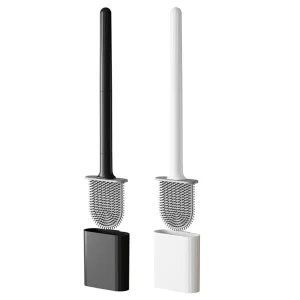 Deep-Cleaning Silicone Toilet Bowl Brush Long Handle Silicone Toilet Brush for Home Dormitory Bathroom Accessories 1