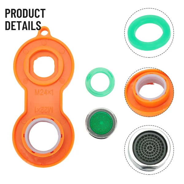 10pcs Water Saving Faucet Aerator Replaceable Filter Mixed Nozzle M24 24mm Thread Bathroom Faucet Bubbler Accessories 3