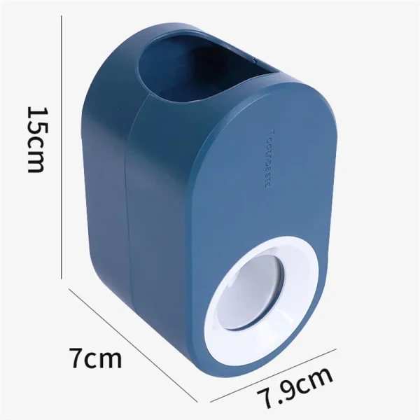 Automatic Toothpaste Dispenser Wall Mount Toothpaste Squeezer with Toothbrush Holder for Family Shower Bathroom Accessories 6