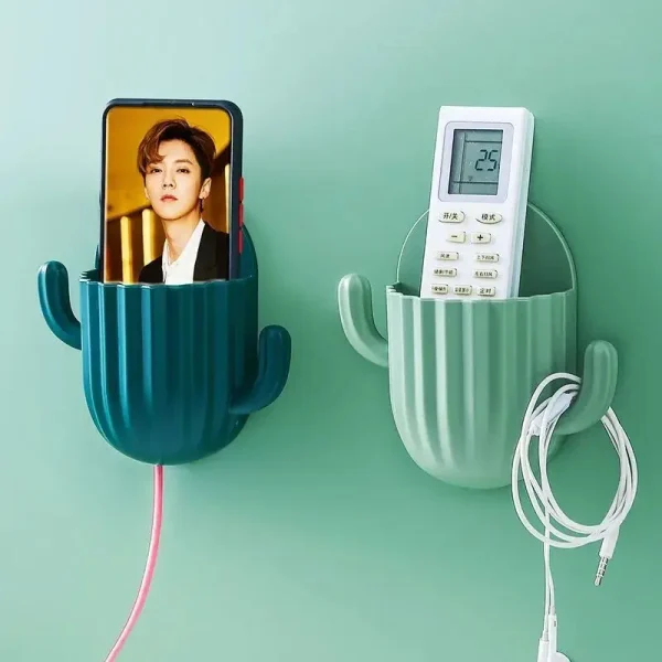 Wall Self-adhesive Storage Rack Toothpaste Holder  Brush Holder Cactus Storage Toothbrush Holder Wall  Bathroom Accessorie 2